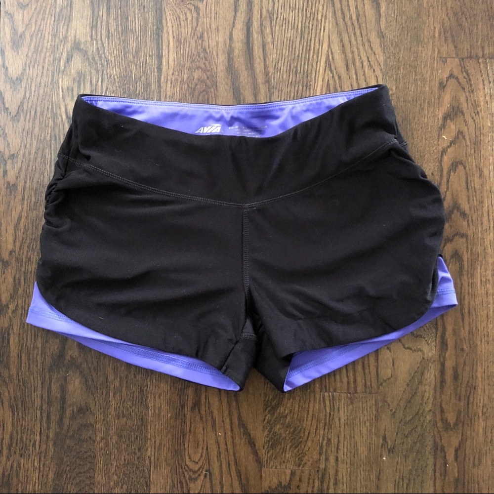 Black yoga shorts